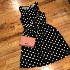 LAST CHANCE Black and white polka dot dress